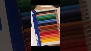 New colour pencil unboxing #doms #colourpencil #unboxing #drawing