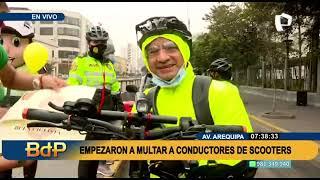 Policía ya comenzó a multar a conductores de scooters que no cumplan el reglamento