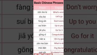 10 Basic chinese phrases#chinese#LearnChina#chinesedrama #chinesegirl#Taiwan#Hongkong#trending#love