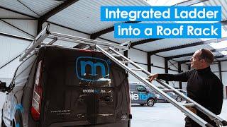 Ladder Integrated in a Roof Rack - Easy and Convenient Way to Access your Car Roof