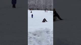 Sledding at Diggins! #snow#sleddingfun#2yearoldfun#bestboyever