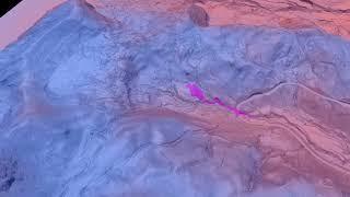 Mt St Helens, Johnston Ridge, 2023 Debris Flow, Thermal Infrared Satellite,  Aerial Imagery On DEM