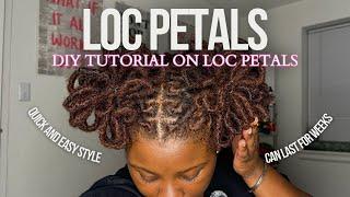 Loc Petal Buns x Quick and Easy Method | The House of Yas 