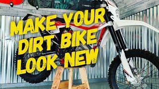 How to make your dirt bike look brand new! [MAXIMA SC1 AKA New Bike in a Can]