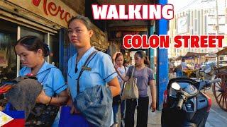 In CEBU CITY PHILIPPINES taking a walk around the COLON STREET AREA || Lots of people outside