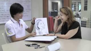 BFM Freada Liu Interview Caricature Artist Malaysia - Triton Lim Artist