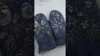 Новинка!! Варежки с росписью Волшебные птицы. В наличии! #новогоднийподарок #варежки