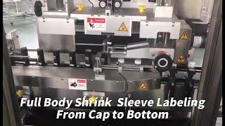 15ml Small Bottles Labeling Machine with Full Body Shrink Sleeves| Label Wrapping from Cap to Bottom