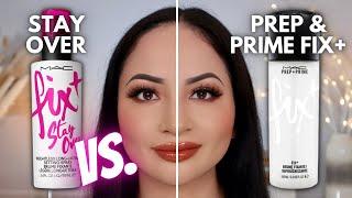 MAC FIX+ STAY OVER SETTING SPRAY VS. MAC PREP & PRIME FIX+ | Comparison Review & Wear Test!