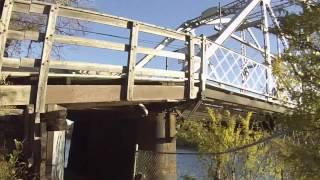 Riding to the 12th Street bridge in Calgary on a bike