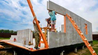 The Warmest House. Full construction process