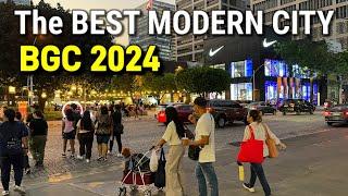  4K | BGC Metro Manila | The Best Modern City in the World? | Philippines 2024 Walking Tour