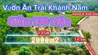 Giảm ngay 100tr cho lô đất vườn cây ăn trái Khánh Nam| Mỹ Hiền BĐS Khánh Hòa