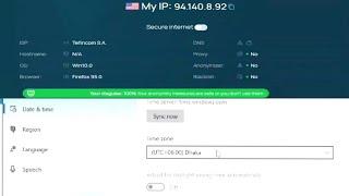 How to Connect VPN  & Properly  IP Time Zone setup// IP TIME ZONE // VPN / IP / TIME ZONE 100%