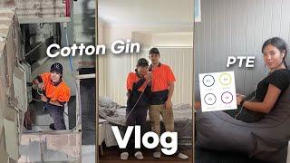 WHV:: Olam Cotton Gin, working before season starts! house tour | PTE test at Navitas Brisbane