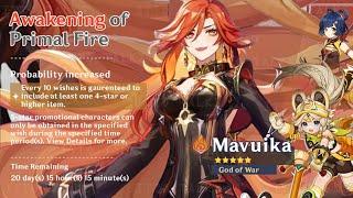 UPDATE!! MAVUIKA: PYRO ARCHON KIT, WEAPON, PLAYSTYLE, CONSTELLATIONS & RELEASE DATE - Genshin impact