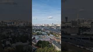 Индустриальный вид из окна квартиры на  24 этажа ЖК Сердце Столицы