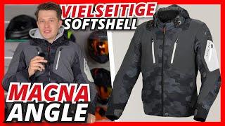 Vielseitige Softshell-Motorradjacke für's ganze Jahr ️+️ - Macna Angle | Helmexpress.com