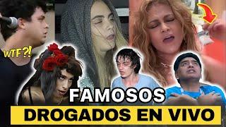 FAMOSOS CAPTADOS DROGADOS EN VIVO