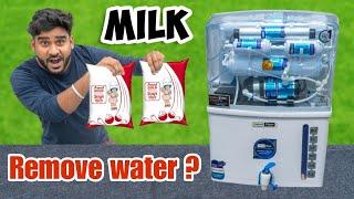 Milk in Water Filter RO - Will it Remove Water ?