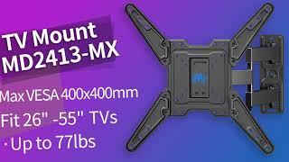 How to Install Mounting Dream Full Motion TV Mount MD2413-MX