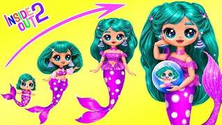 Inside Out 2: Envy Mermaid Growing Up! 32 DIYs