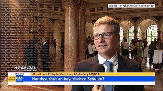 Handyverbot an den bayerischen Schulen? Kultusminister Sibler spricht Klartext.