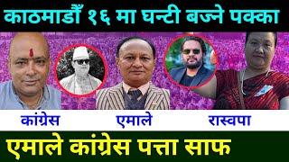 काठमाडौँमा घन्टी बज्ने पक्का एमाले कांग्रेस पत्तासाफ Rabi Lamichhane || Kathmandu Election update