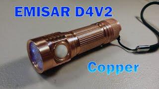 Emisar D4v2 Nichia E21A 3500k Copper Light Review