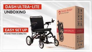 DASH Ultra Lite Easy Setup | Travel Buggy | Lightest Folding Power Chair