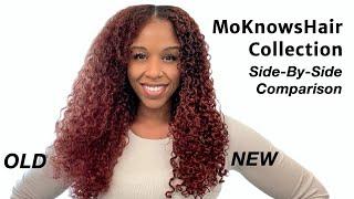 Old vs. New MoKnowsHair Collection Side By Side + Wash-N-Go