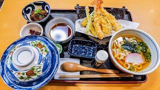 京都うどん屋の「天ぷら定食」と「ミックスフライ」の作り方丨Japanese Udon Restaurant