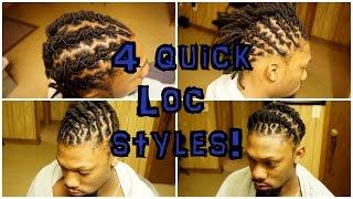 4 LOCSTYLES for SHORT locs (UNISEX)