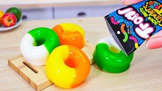 Making Amazing Trolli Donut Gummy Jelly In Mini Kitchen | Tiny Treats Desserts ASMR