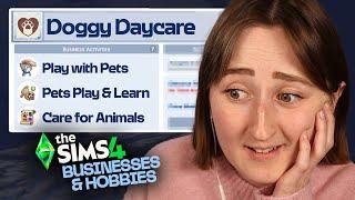 I tried running a *DOGGY DAYCARE* in The Sims 4: Businesses & Hobbies