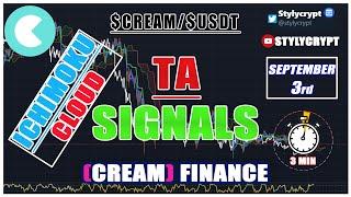  CREAM FINANCE 3 SEPTEMBER $CREAM price prediction - Technical Analysis How to use Ichimoku Cloud