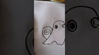 Cute snail  drawing ️#viralvideo #drawing #easydrawing