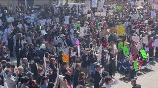 Scientists rally at UCSD alongside national protests to stand against federal funding cuts by DOGE