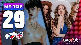 Eurovision 2025 | My Top 29 (So Far) +