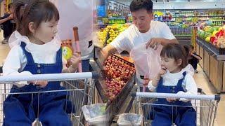 Dad Will Buy Whatever His Daughter Likes!#funny #cute #cutebaby