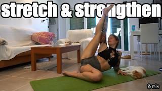 LEG FLEXIBILITY to stretch & strengthen // ENGLISH