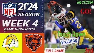 Los Angeles Rams vs Chicago Bears WEEK 4 FULL Game 3rd |Sep 29, 2024 | NFL Today | NFL 2024 Season