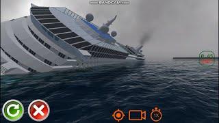 Cruise Ship is Sinking - Ship Handling Simulator - Ship Mooring 3D