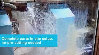 Many parts of the same extrusion - MODIG HHV - Extrusion machining - Horizontal Machining Center