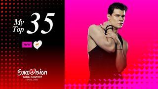 My Top 35 - Eurovision 2025 (NEW: )