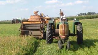 Kalsem Farm 2013 Oliver Grain Binder & Combine Fun
