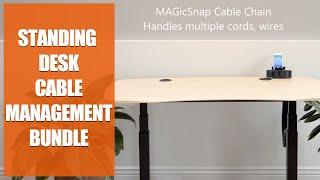 MojoDesk | Standing Desk with Cable Management Bundle | Adjustable Sit Stand Desk Builder Demo