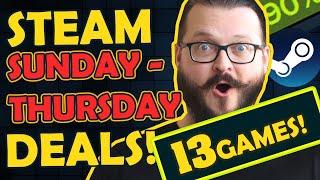 Steam SUNDAY 특가! 멋진 Steam 게임 13개를 획득하세요!