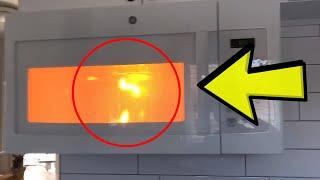 Making plasma in a microwave GONE WRONG (Don't try this at home)