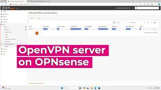 How to create a OpenVPN server on OPNsense